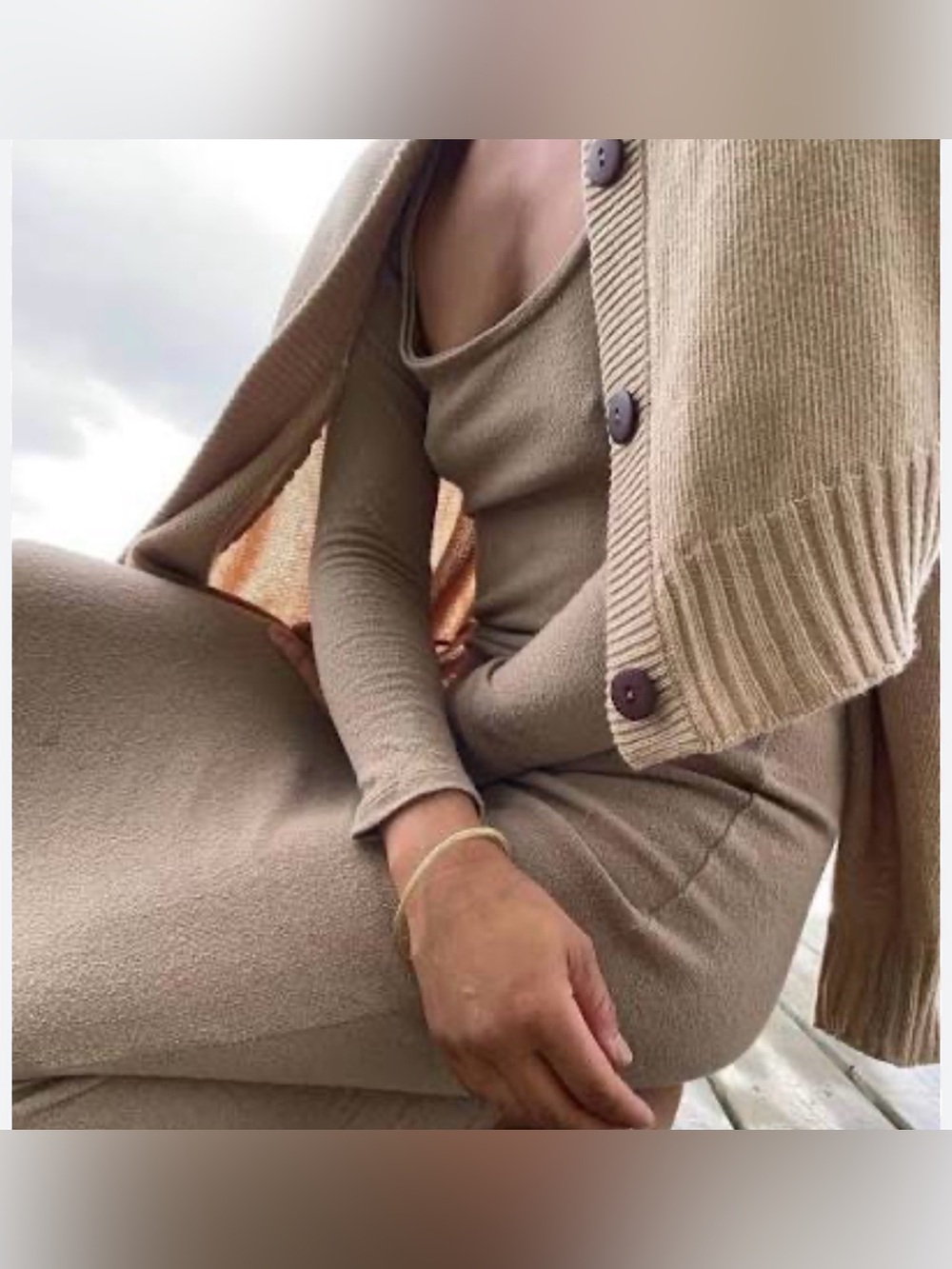 Ozma Claudia dress in Tea Silk Noil